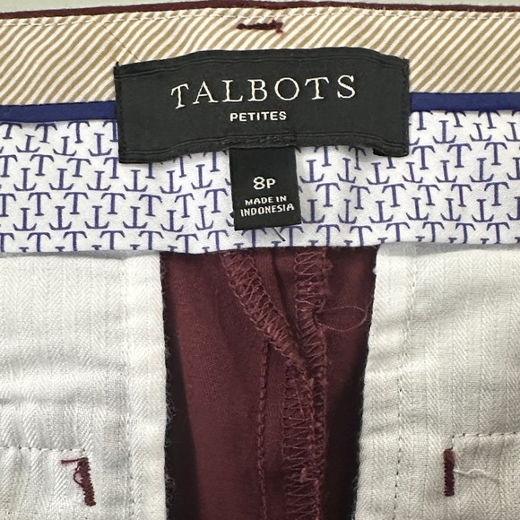 Talbots Women's Burgundy Jeans 8P - Picture 3 of 10